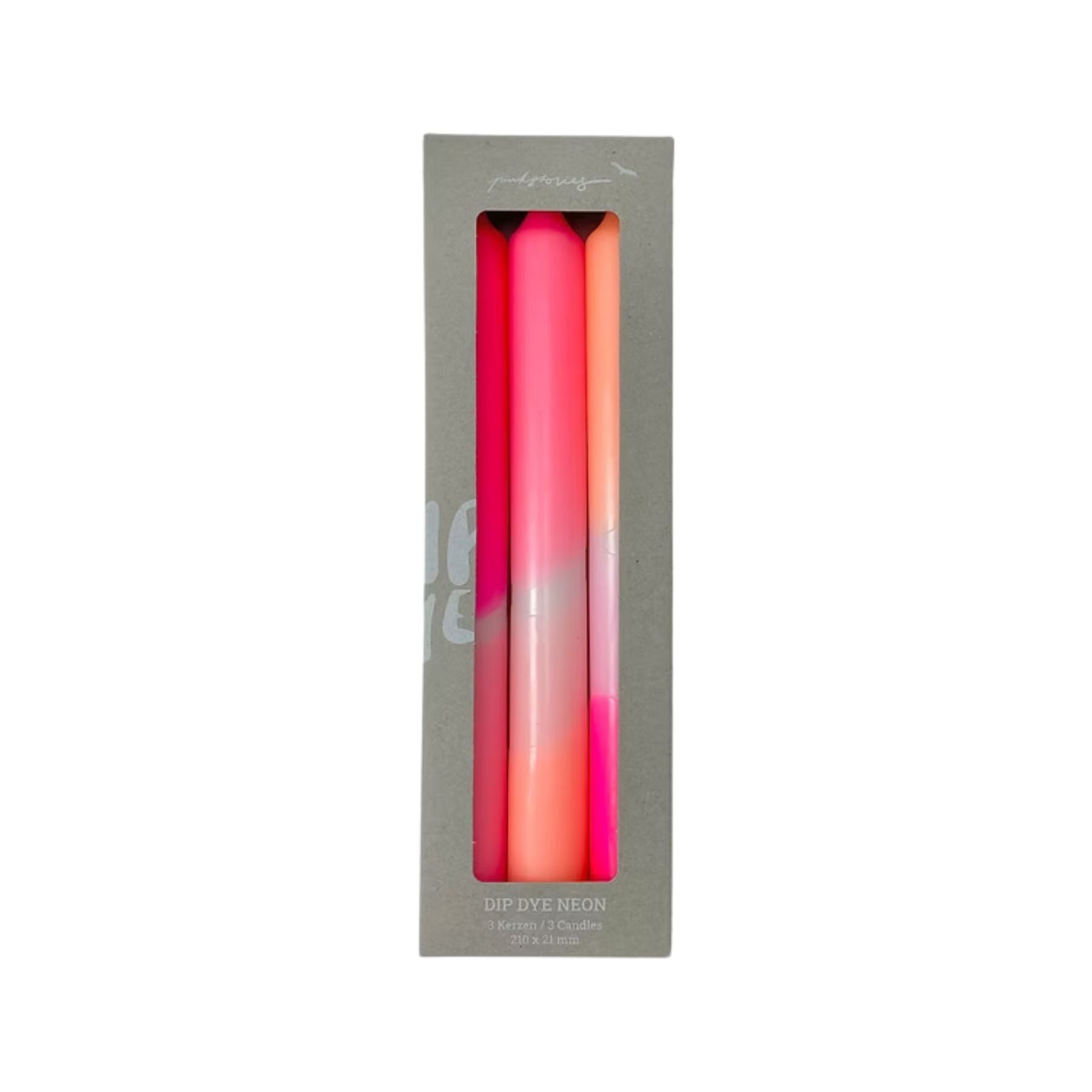 Dip Dye Kerze "Flamingo Dreams"