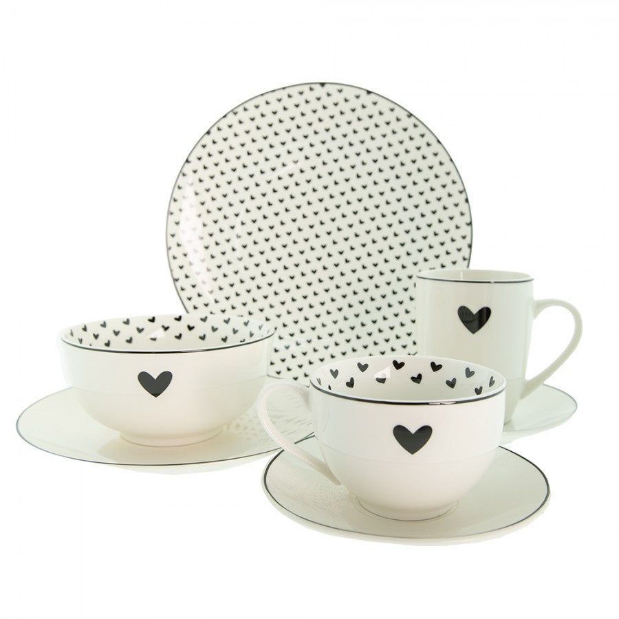 Tasse weiß mit Herz