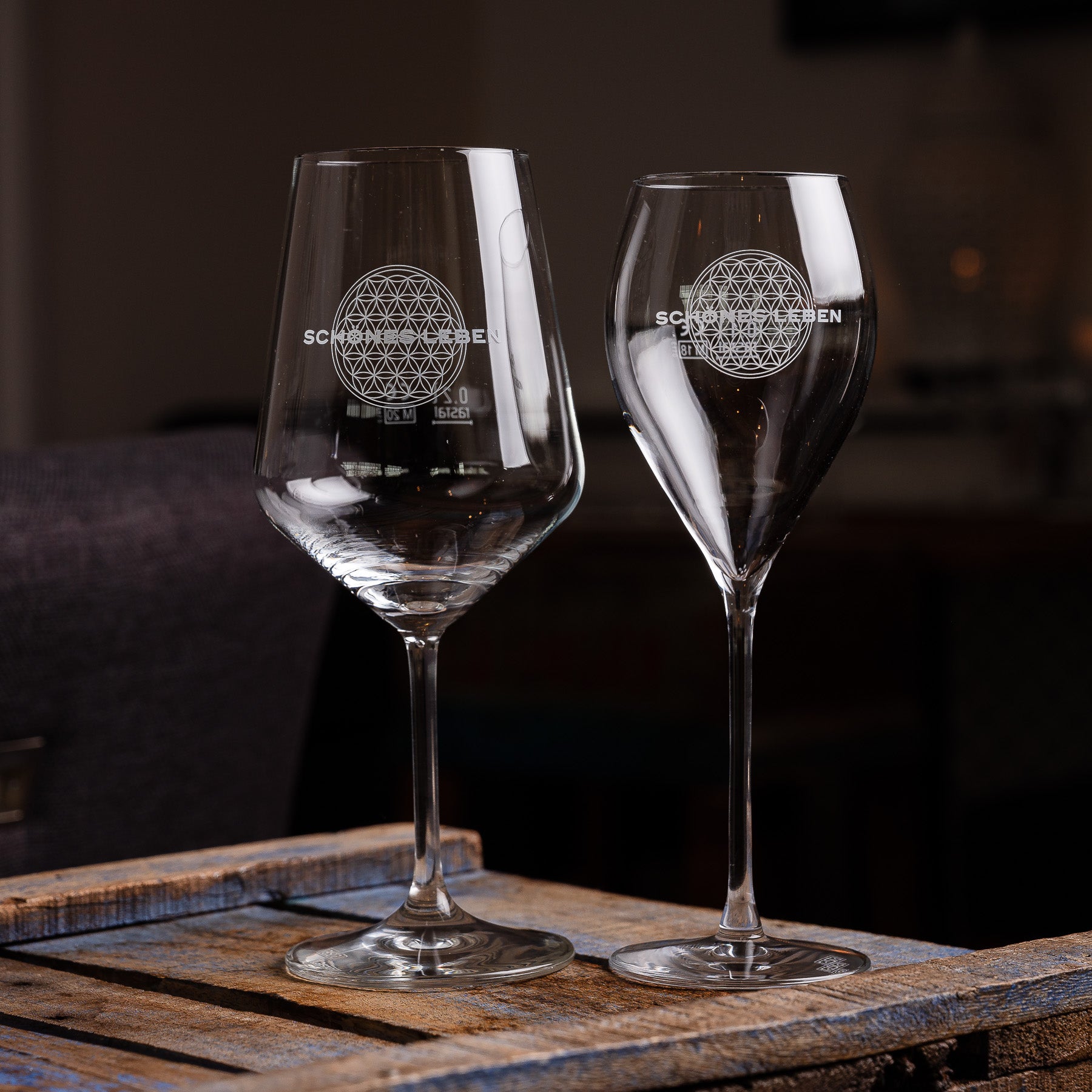 Schönes Leben - 6er Set Weingläser