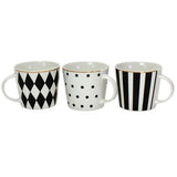 Kaffeebecher im Schwarz Weiß Design