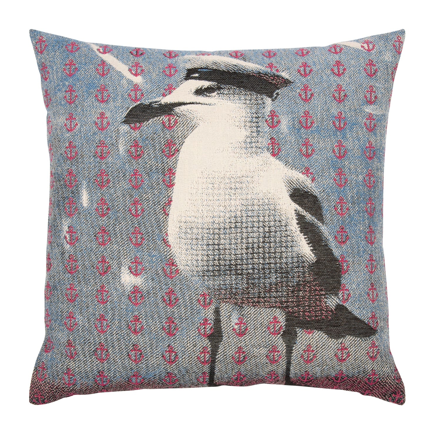 Kissen - Möwe Blau-Pink