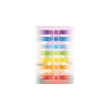 CHAKRA-Kerze, ca. 20 cm, HELLBLAU