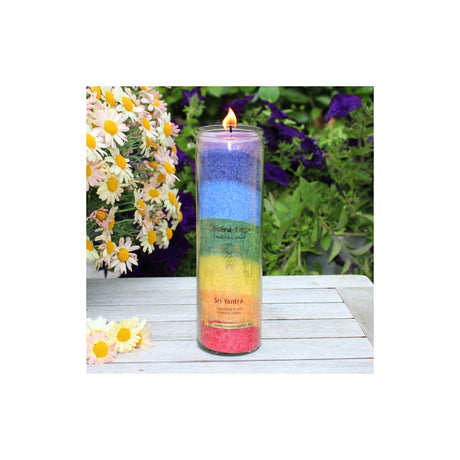 CHAKRA-Kerze, ca. 20 cm, MULTICOLOR
