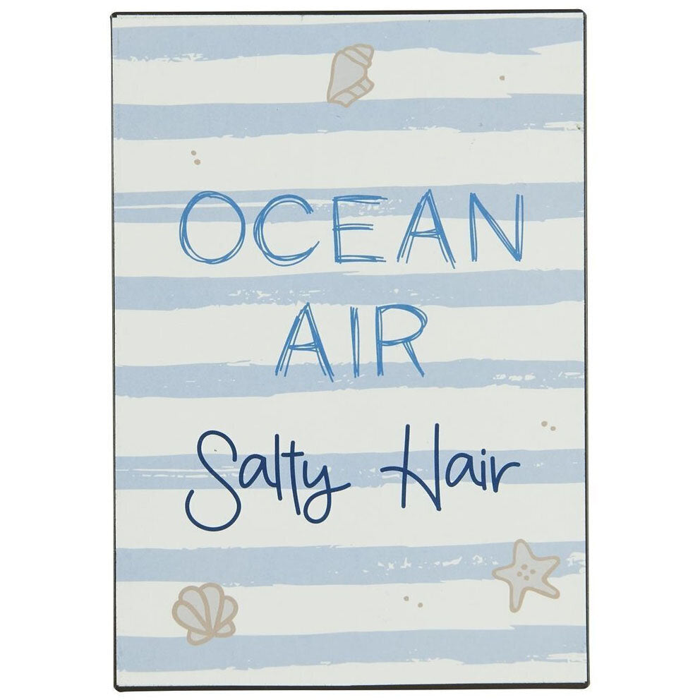 Metallschild Ocean Air Salty Hair