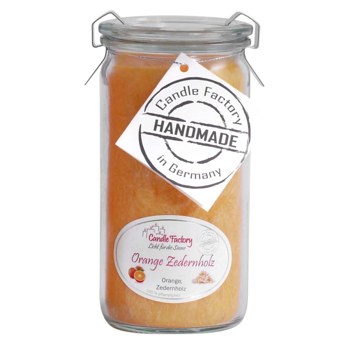 Candle Factory - Mini Jumbo Orange Zedernholz